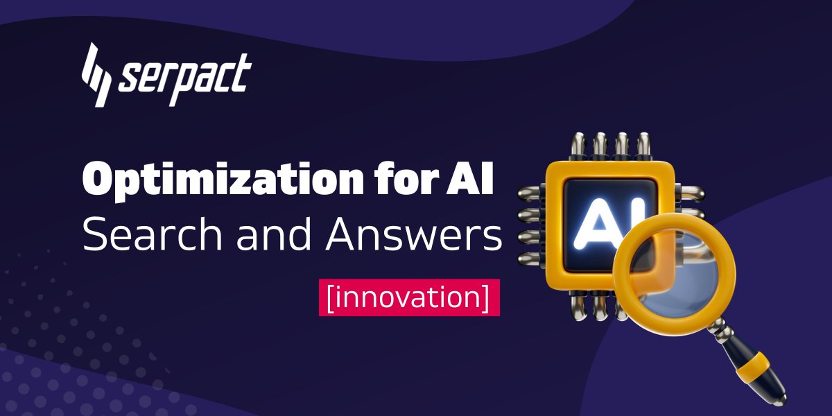 serpact's tweet image. If you don&apos;t change your SEO approach, you&apos;ll remain invisible. 
We have a solution for you: serpact.com/optimization-f…
We use our own technologies like Serpact Refiner™, Fact Checker™ and measure results with Generative Share-of-Voice (GSOV).

#SEO #AISearch