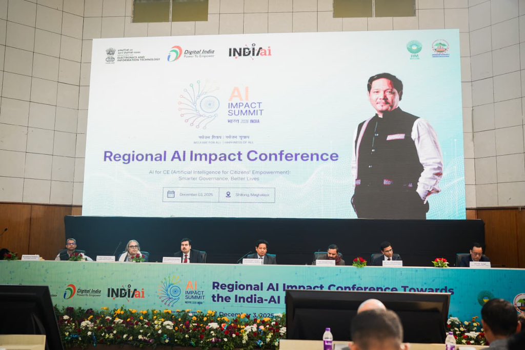 CMO_Meghalaya's tweet image. Today HCM launched—
1. Bhashini Hackathon which will enable citizens to interact with governance, education, healthcare, and other essential services through voice and text interfaces in Khasi and Garo languages, promoting linguistic inclusivity