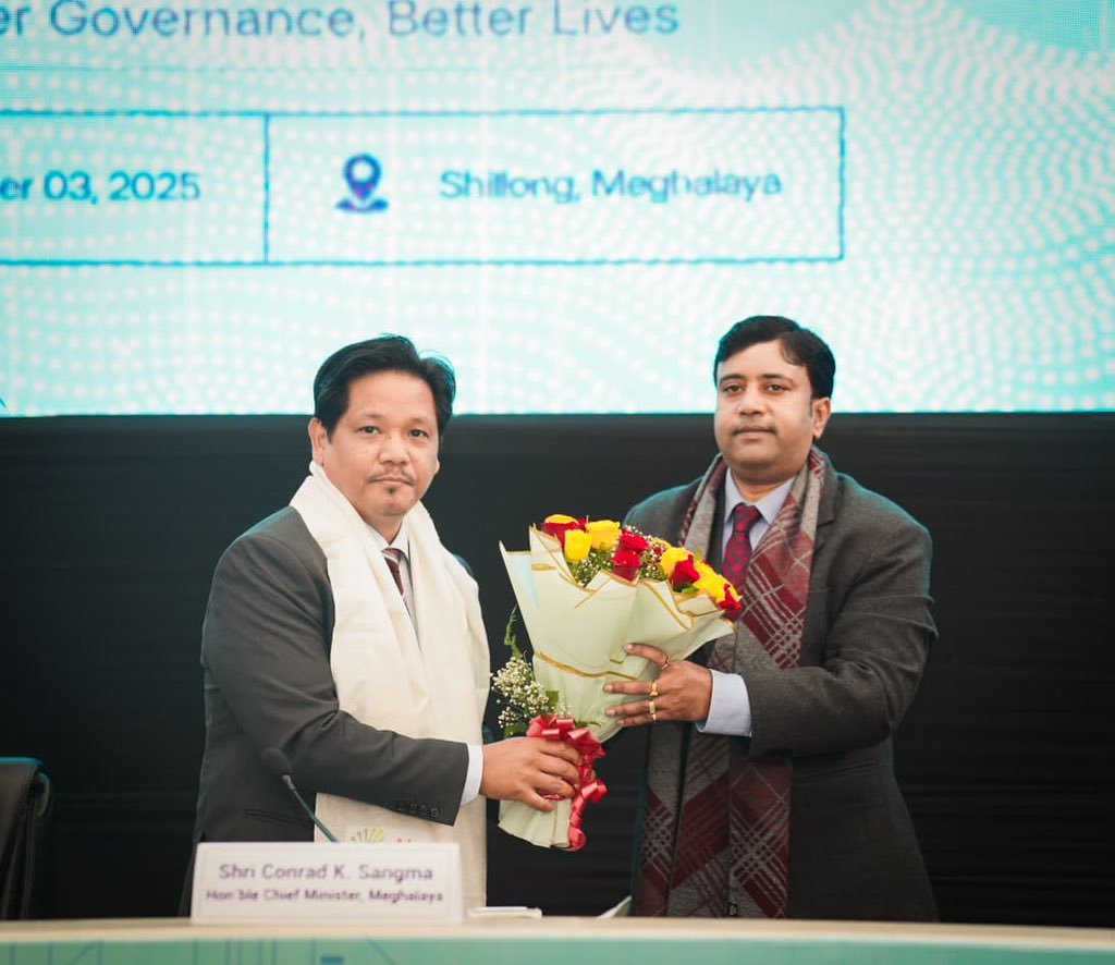 CMO_Meghalaya's tweet image. Today HCM launched—
1. Bhashini Hackathon which will enable citizens to interact with governance, education, healthcare, and other essential services through voice and text interfaces in Khasi and Garo languages, promoting linguistic inclusivity