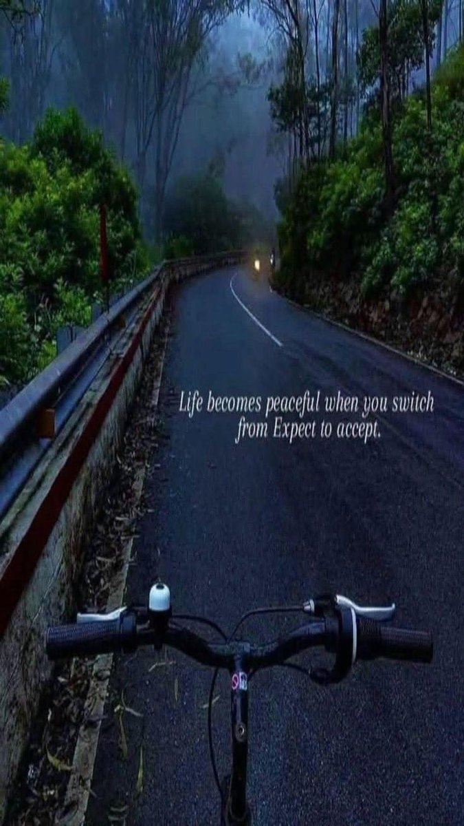 Life becomes peaceful when you switch from Expect to accept...
