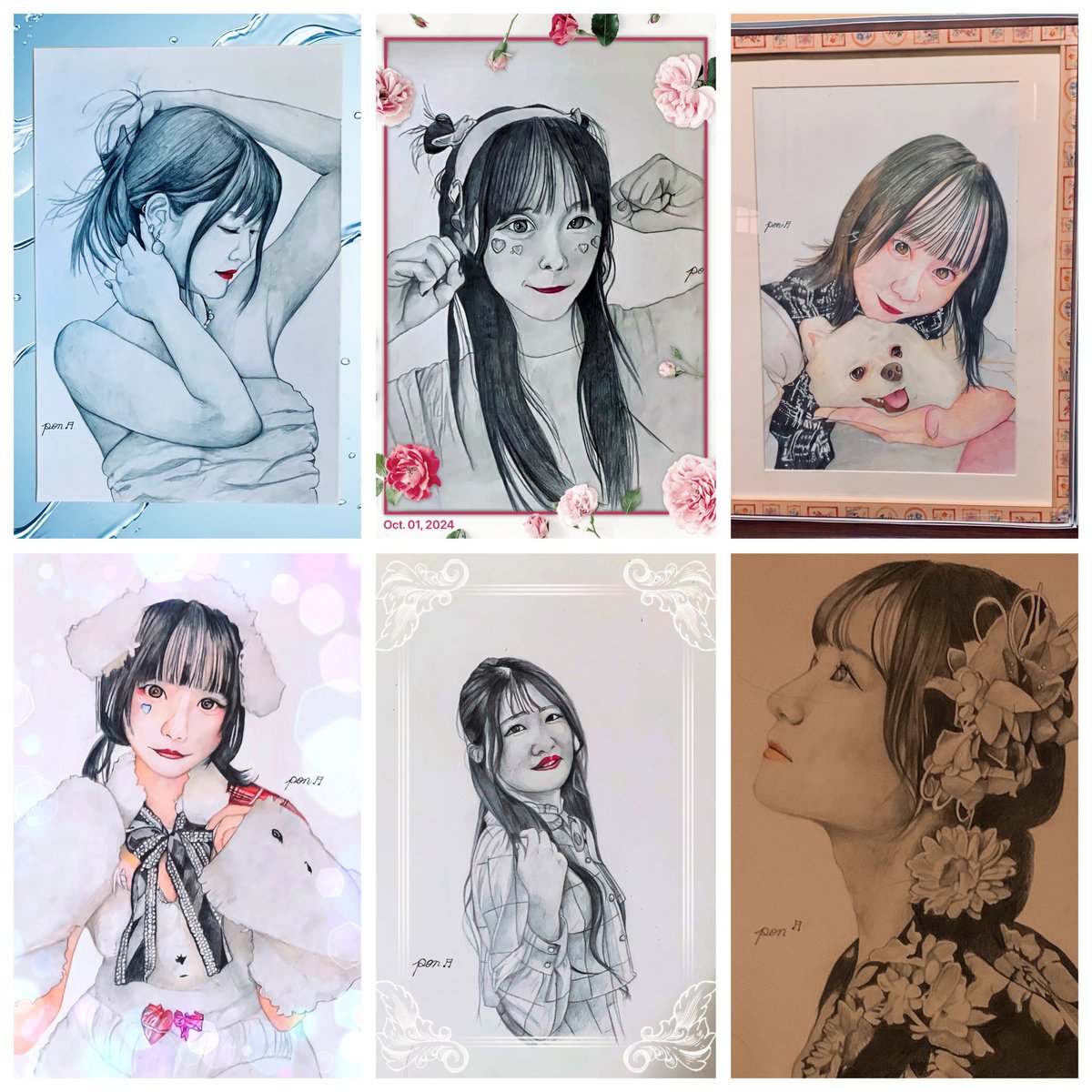 今年は、もう描かないと思いますが、modelさんになってくれた方