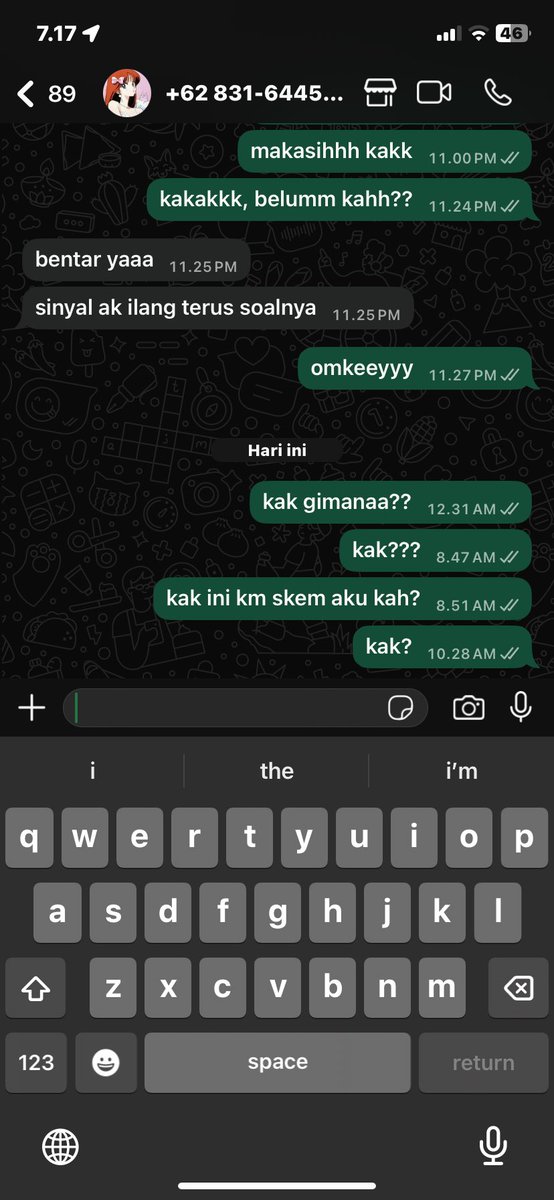hlooo hati hati ya klo orang ini nawarin robux, aplikasi prem, dll. skem anying w kena tipu😹😹😹😹😹 ini akun nya @zckqpjnsc