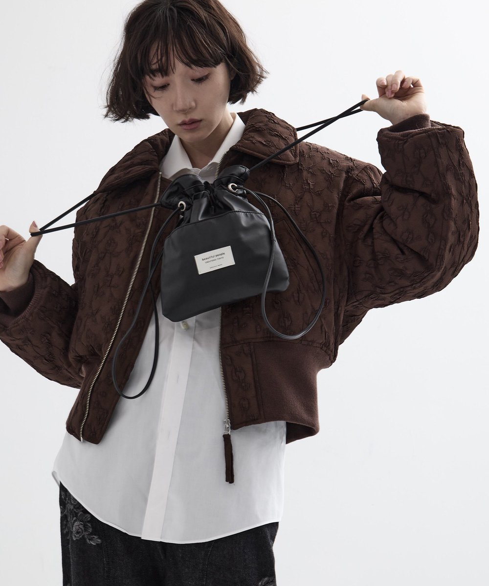 beautiful people】 ◾︎別注2wayショルダー巾着バッグ