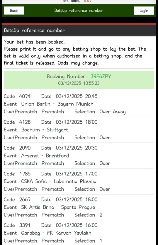 2 &amp; 5 Odds on BET9JA 

3RF6GPF (2 ODDS)
3RF6ZPY (5 ODDS)
