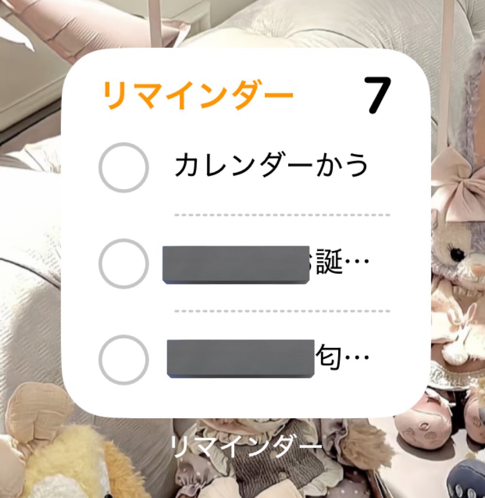 mogumogu6u6_'s tweet photo. アプリはiPhoneのリマインダーを使ってます›⩊‹🤍私は『やりたいこと』（食べたいものなど）『2025リスト』（年間通しての目標）『リマインダー』（必要なもの忘れてはいけないこと）で分けてホーム画面にウィジェット追加してます🦢✨画像も貼れるのでおすすめです🙂‍↕️✨ https://t.co/36gyBktGni