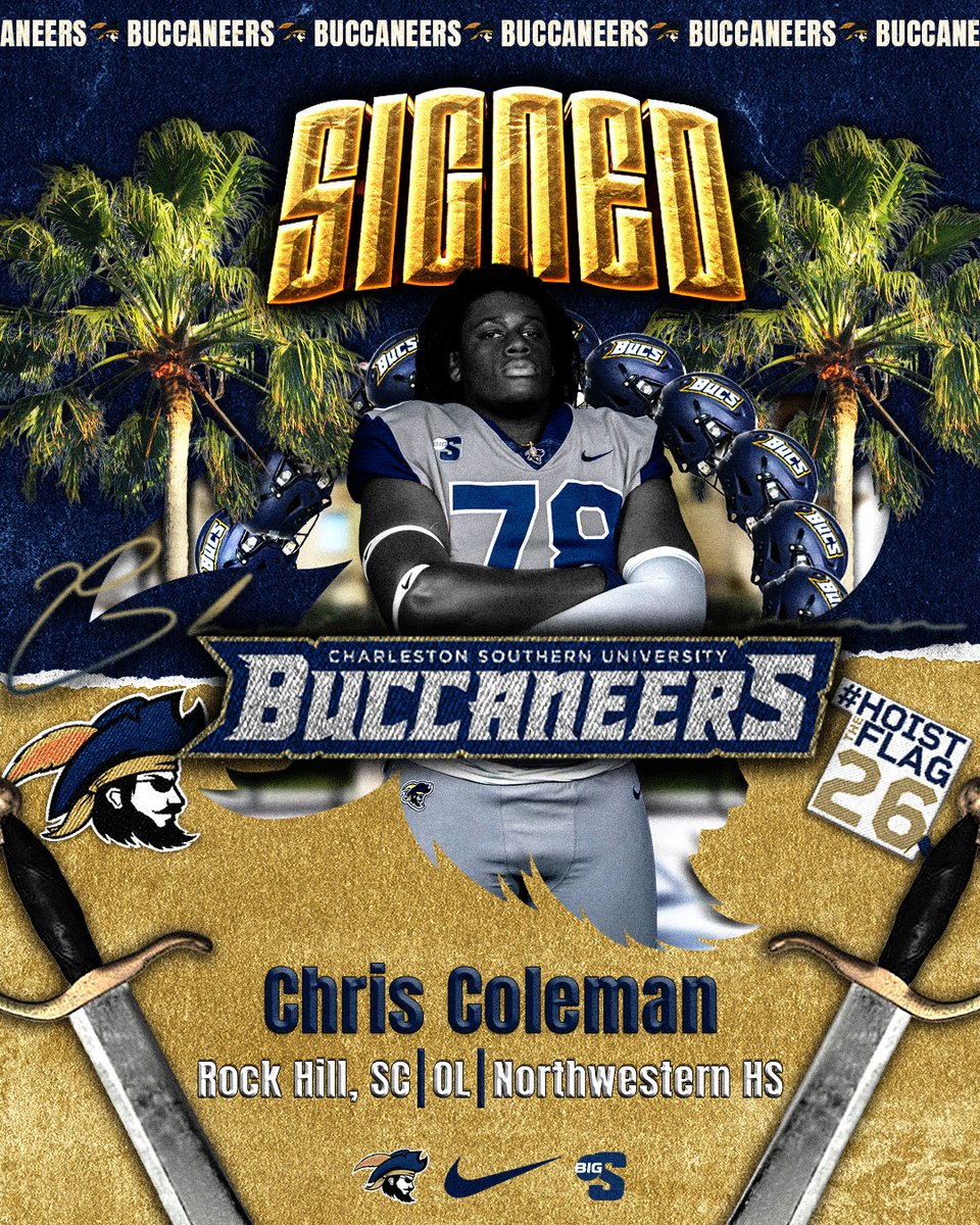 CSU_FB's tweet image. 𝐅𝐫𝐨𝐦 𝐑𝐨𝐜𝐤 𝐇𝐢𝐥𝐥 𝐭𝐨 𝐂𝐡𝐚𝐫𝐥𝐞𝐬𝐭𝐨𝐧 🏴‍☠️

Chris Coleman is a Buc!