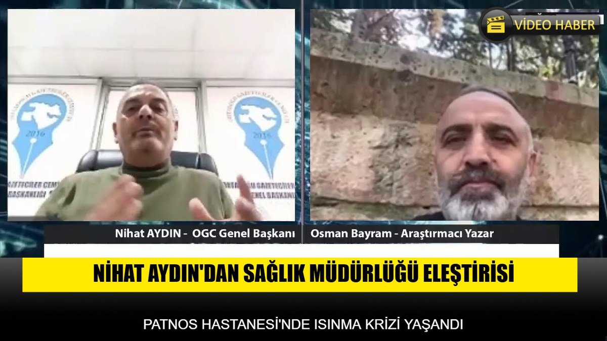 Video: NİHAT AYDIN'DAN PATNOS HASTANESİ YORUMU — Ortadoğu Gazeteciler Cemiyeti Başkanı Nihat Aydın, Patnos Devlet Hastanesi'nde yaşanan ısınma krizine dair açıklamalarda… ajans04.net/habergoster.ph…