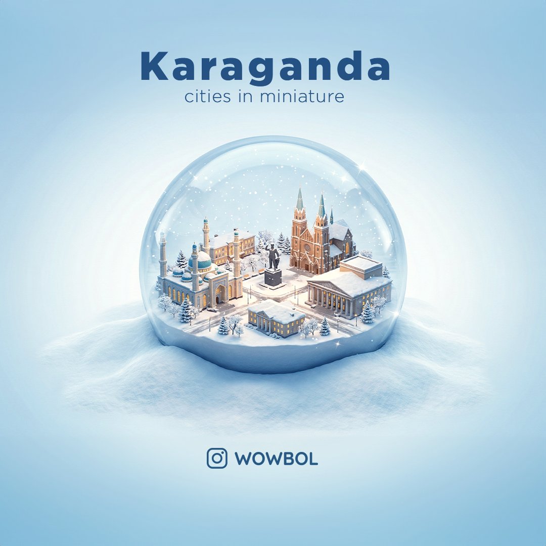 YerbolAdamov's tweet photo. Cities in miniature 🇰🇿❄️
I wanted to see the Kazakh cities I love as tiny winter worlds, so I turned Astana, Almaty and Pavlodar into little snow-globe dioramas.

Which city should I shrink next?
#Kazakhstan #astana #almaty #snowglobe #chrtistmas #winter #WinterVibes https://t.co/1aFPNxV71D