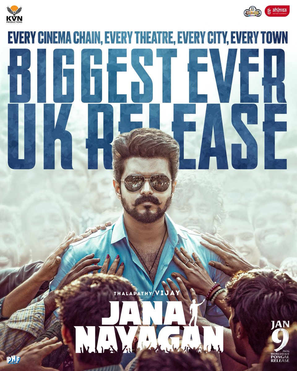 VCDtweets's tweet image. #JanaNayagan will be the BIGGEST EVER Release in #ThalapathyVijay&apos;s United Kingdom 🥵🔥 

Get Ready for the BLAST 💥