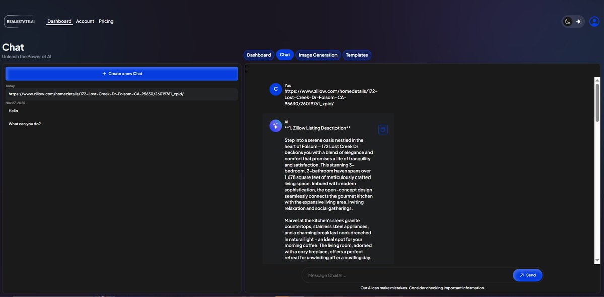 clay_anslem's tweet image. I’m building a new AI powered app for a client called RealEstate.ai. The app takes any MLS or Zillow link, pulls the key details, and generates a clean, ready to post real estate Reels script.

@bubble #bubbledeveloper #aisaasdeveloper #aiapplication #nocode
