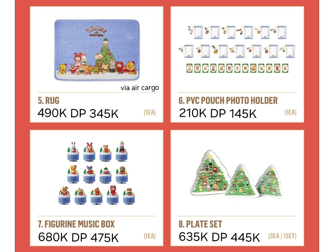 sunflowerorders's tweet image. PO MINITEEN HOLIDAY

💵 harga di gambar
✅️ est bersih ina
📍 tangerang
📆 close awal 8/12 21.00

❌️ no dm, order via link di bio 🙏

. pre order seventeen svt character wts want to sell
