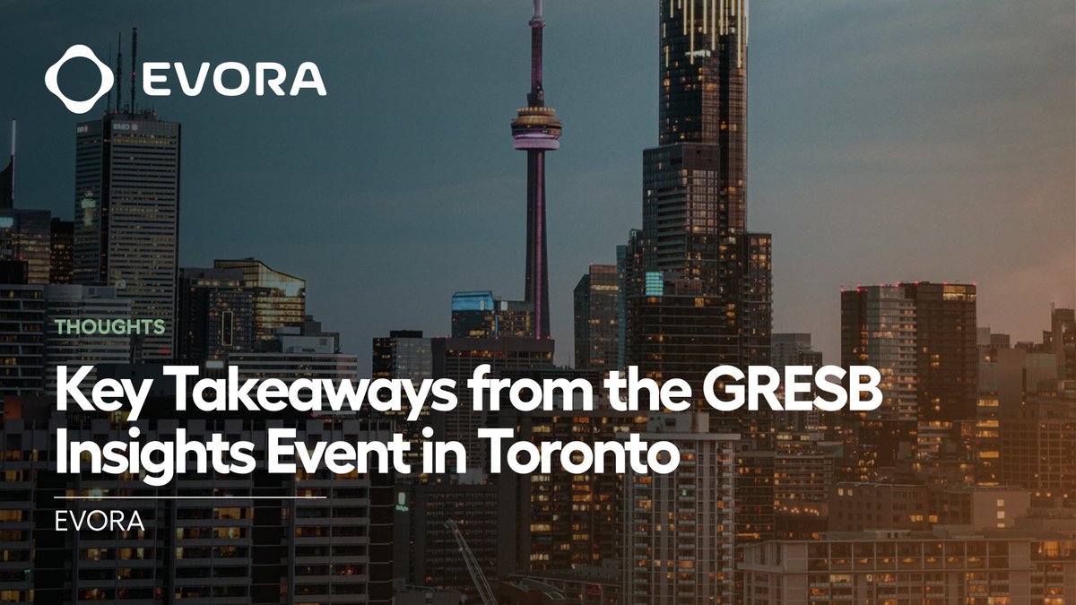 evoraglobal's tweet photo. EVORA co-hosted the @GRESB  Regional Insights 2025 – Toronto event, bringing together Canadian investors and #RealEstate managers to unpack this year’s #GRESB results and what comes next for the market.

Our reflections from the session:
https://t.co/aMpEnoKnFT https://t.co/xXxb09ikO4
