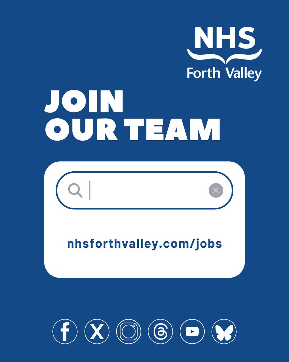 NHSForthValley's tweet image. We are recruiting!

Find out more and apply today ⬇
nhsforthvalley.com/jobs
