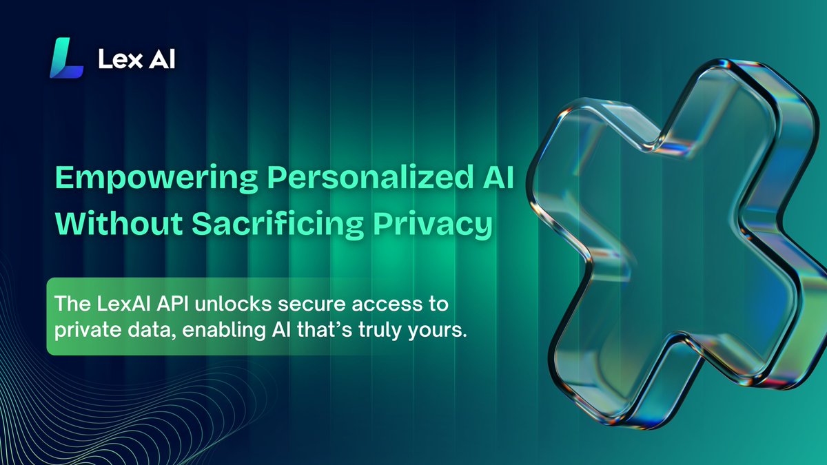 LexAINetwork's tweet image. Empowering Personalized AI, Privately 🔐🤖

The LexAI API connects decentralized AI agents to off-chain data securely — enabling fully personalized intelligence without giving up ownership or privacy.

Your data stays yours. Your AI becomes truly yours.

#LexAI #DeAI #PrivacyTech…