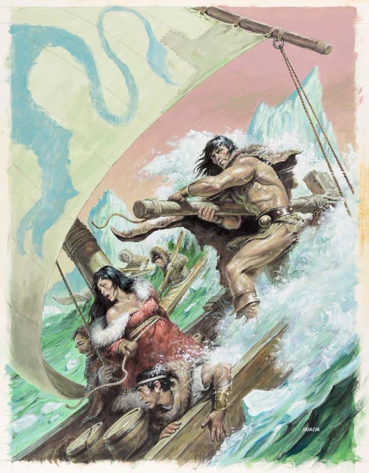 The Savage Sword of Conan #168 (1989). Cover art by Earl Norem