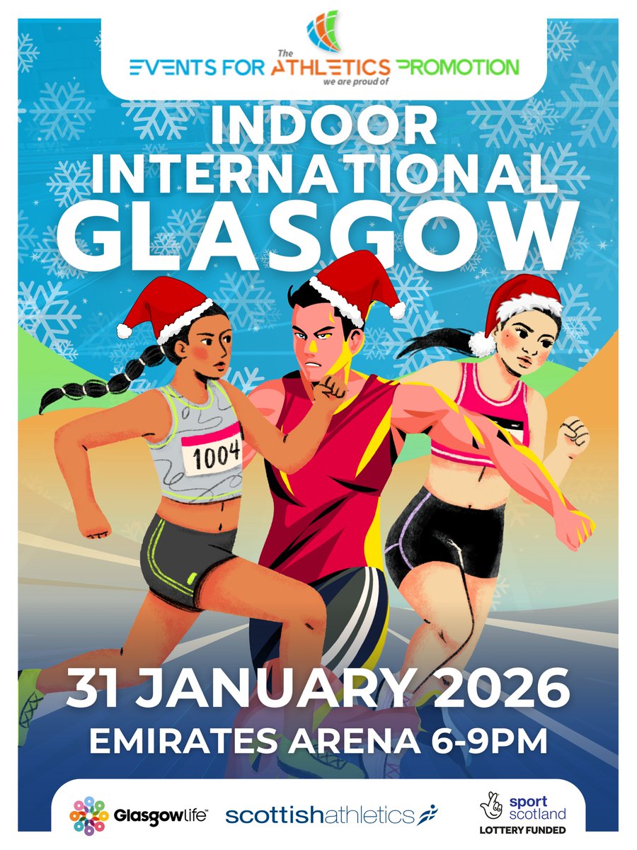 scotathletics's tweet image. CHRISTMAS BONUS 
Buy #EAPglasgow tickets for the ones you love . . . and watch sport you love❤️
£7.50 when buy 6⃣
ticketsource.co.uk/whats-on/glasg…  
@DGDdes @laurahaggarty5 @kelly_baillie1 @Pjdroberts @paulallan71 @AndyMcCall87 @ewencameronruns @GraemeReid9 @KirsteenBrown1 @Coaching_Chloe