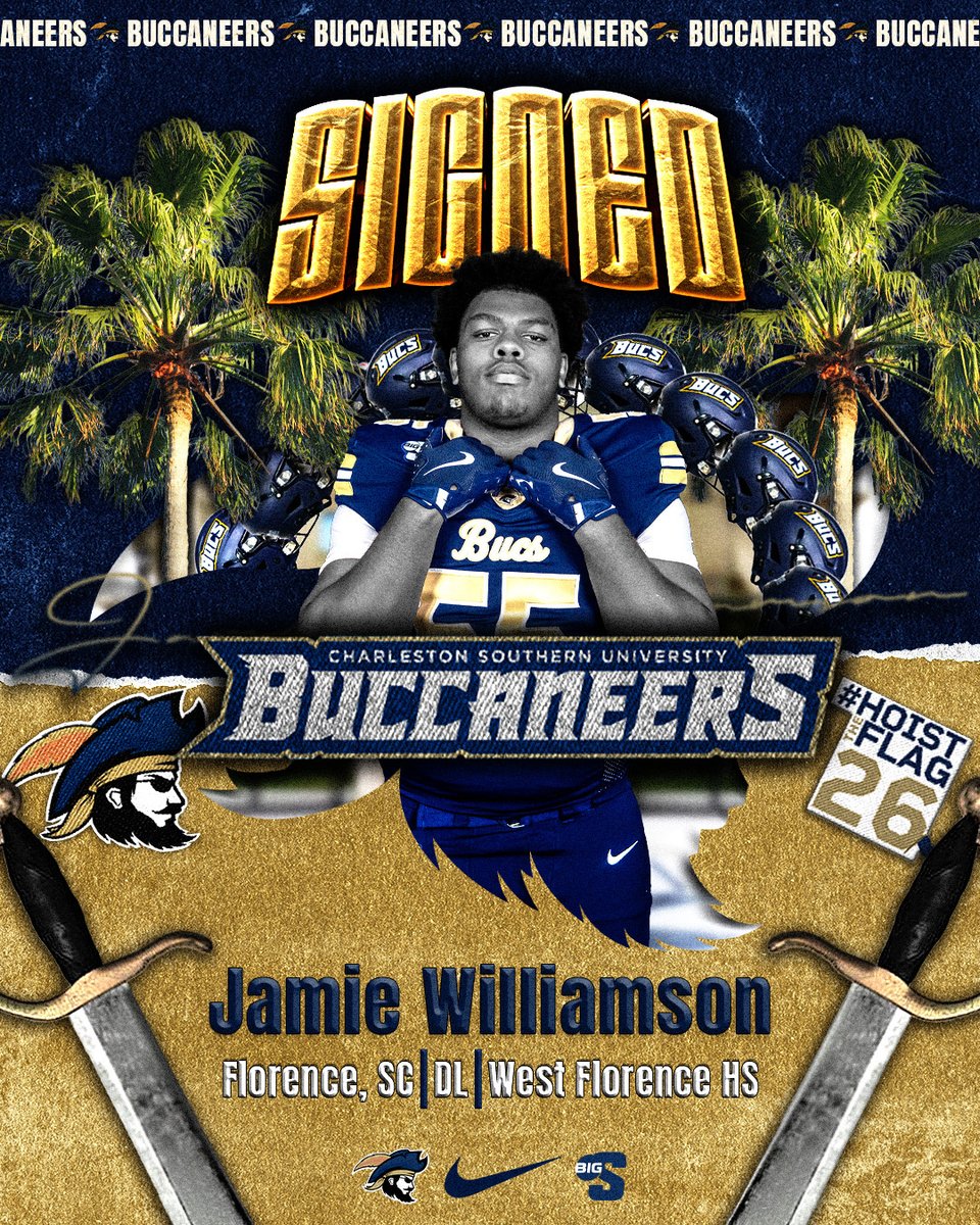 CSU_FB's tweet image. 𝐅𝐫𝐨𝐦 𝐅𝐥𝐨𝐫𝐞𝐧𝐜𝐞 𝐭𝐨 𝐂𝐡𝐚𝐫𝐥𝐞𝐬𝐭𝐨𝐧 🏴‍☠️

Jamie Williamson is a Buc!