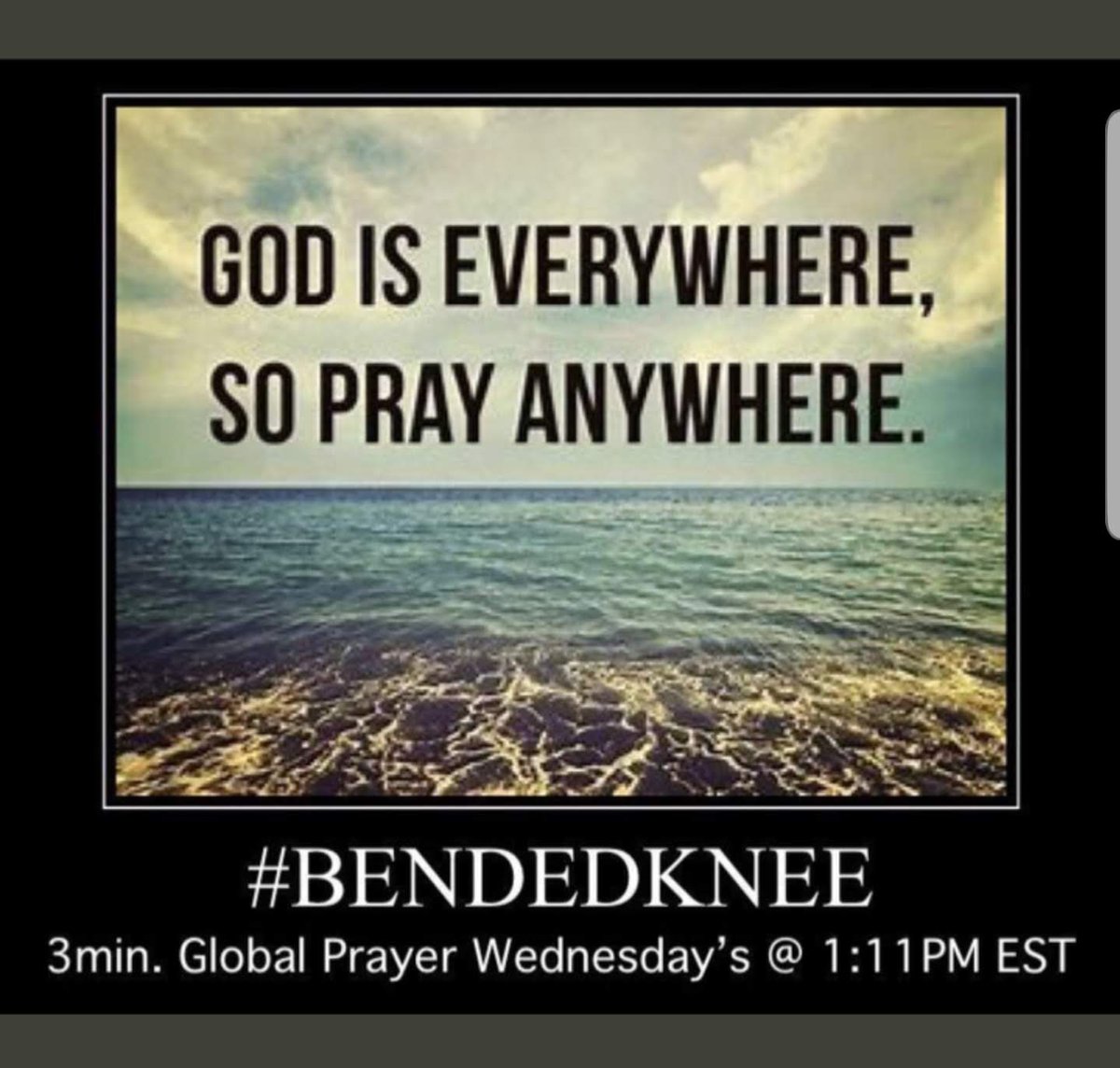 PWTIOO7's tweet photo. @deluxe_pepe Pray in unity with others world wide today for 3 minutes beginning at 1:11 pm est (Adjust to your time zone) in a #PrayerCall #CallToPray called #BENDEDKNEE #OPERATIONBENDEDKNEE
🙏12 For we wrestle not against flesh and blood, but against principalities, against powers, https://t.co/quTqreNicz