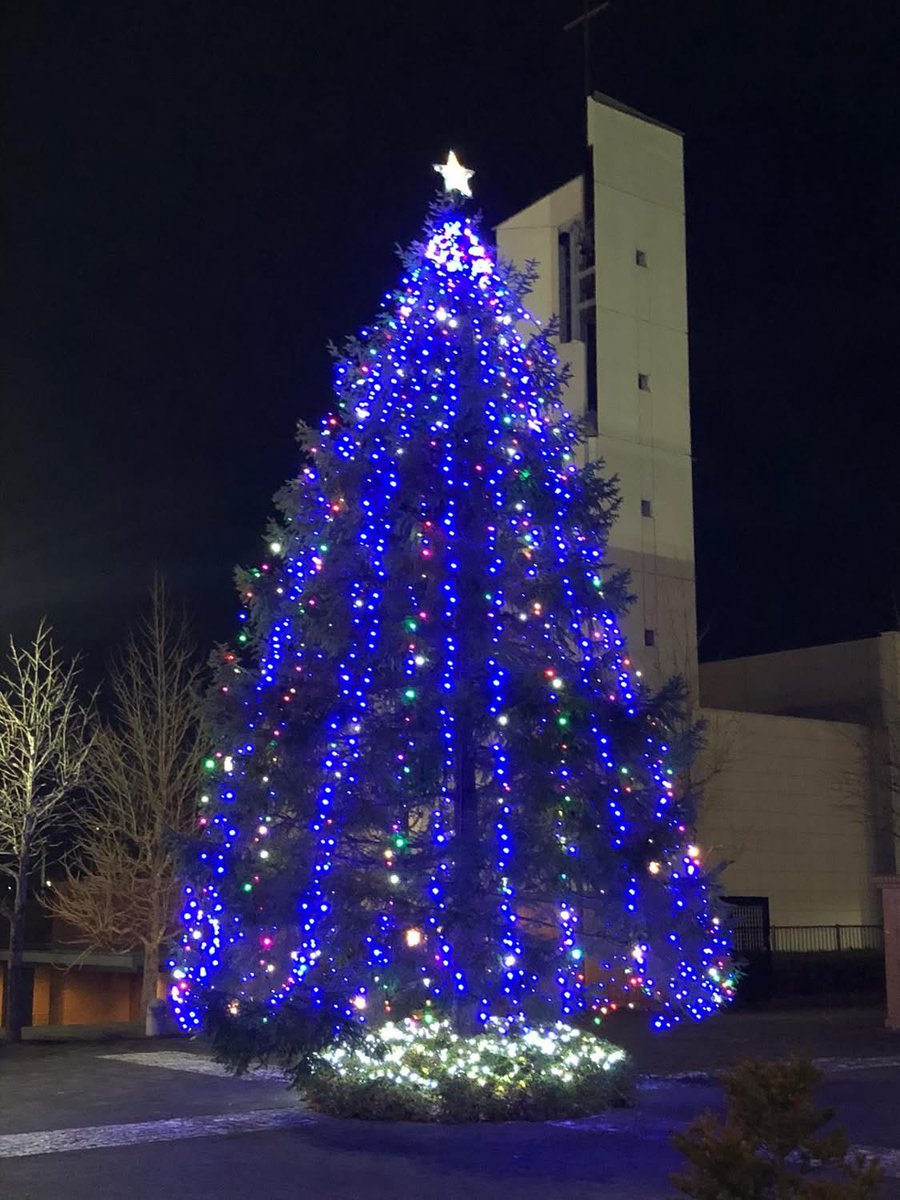 仙台白百合学園高校では一昨日にクリスマスツリー点灯式が行われ