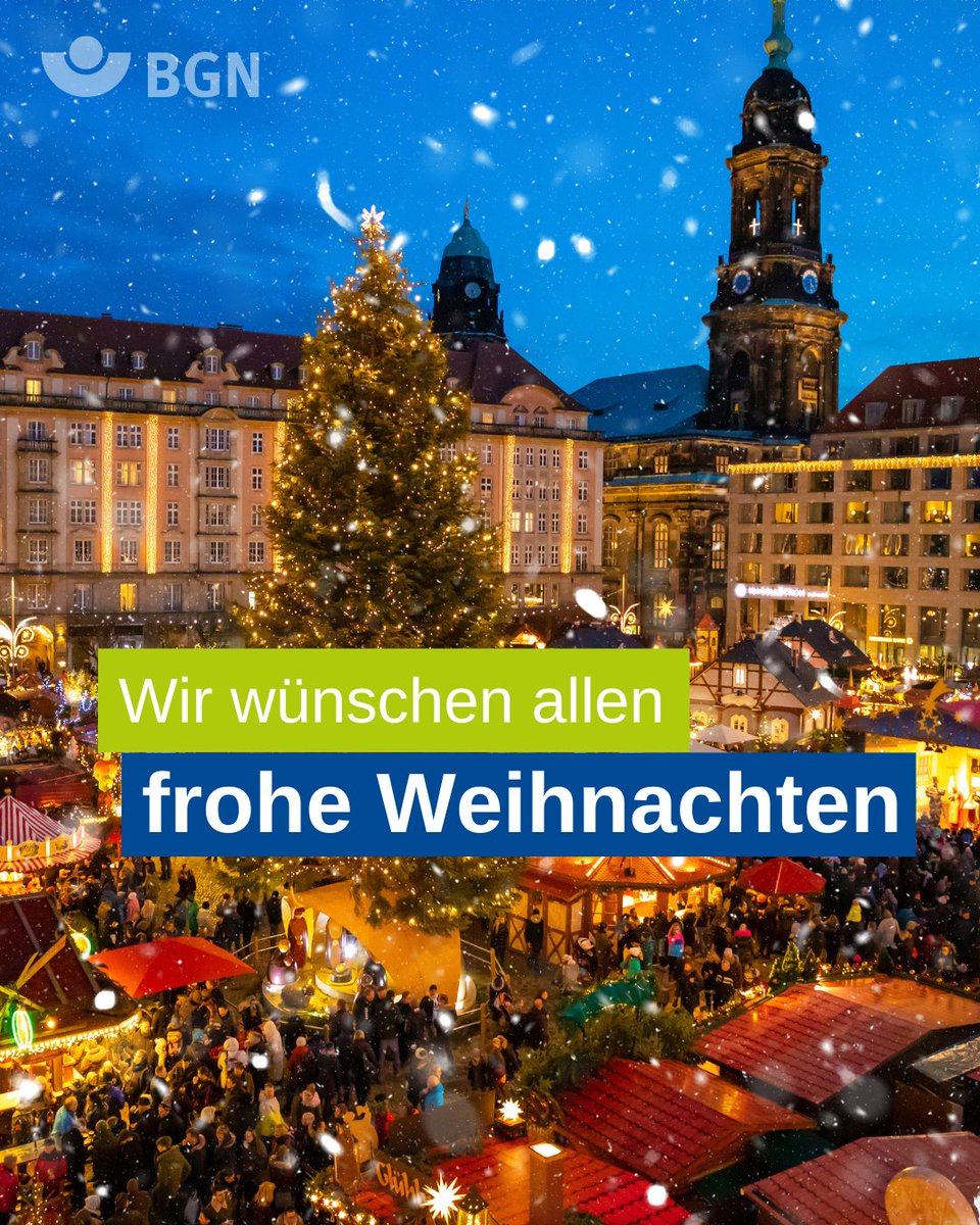 🎄 Das Team der BGN wünscht euch ein frohes und entspanntes Weihnachtsfest! ✨
Genießt die Zeit mit euren Liebsten, tankt Kraft und bleibt gesund: wir freuen uns auf sichere und besinnliche letzte Tage im Jahr 2025! 🛡️💛