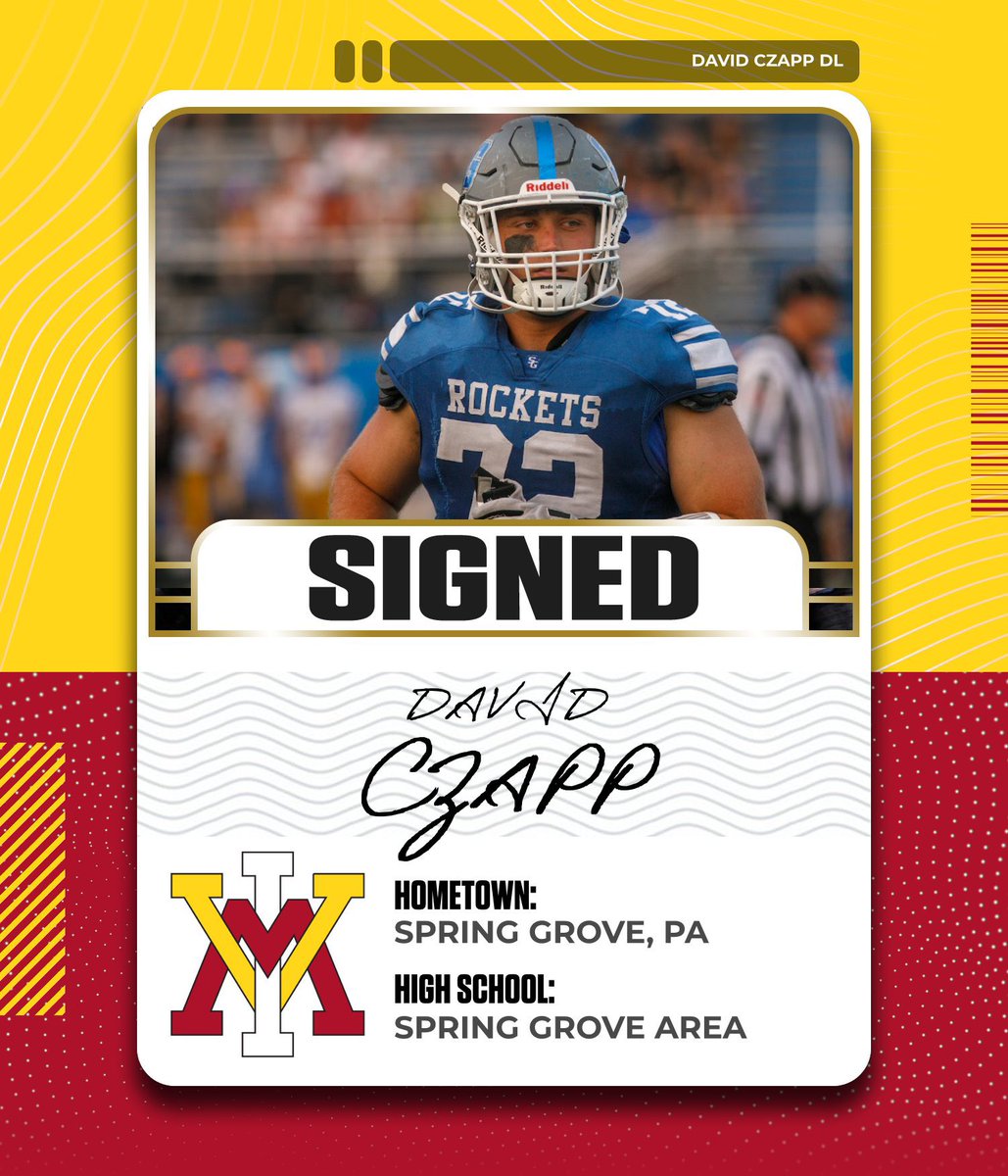 VMI_Football's tweet image. Today on Signing Day it starts in the trenches. DL @DavidCzapp Welcome to Lexington!

#RahVAMil