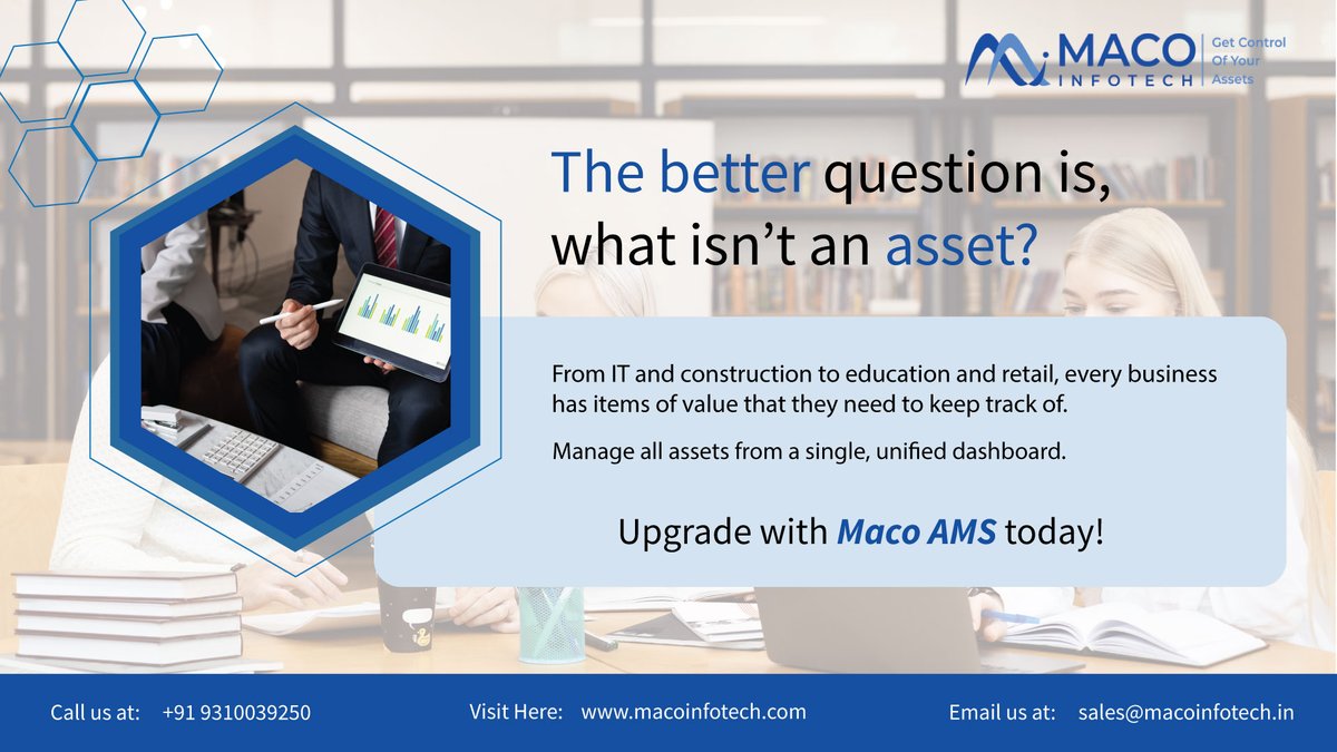maco_infotech's tweet image. The better question is—what isn’t an asset?
Every industry has valuable items worth tracking.
Manage all your assets from one unified dashboard with Maco AMS!
📞 9310039250 | 📧 sales@macoinfotech.in
🌐 macoinfotech.com

#MacoAMS #AssetManagement #SmartTracking