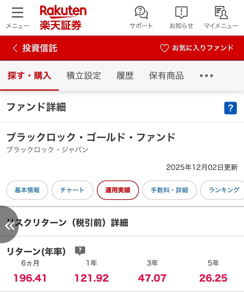 貯金ゼロからの投資』投資信託。2025.9月から新NISA成長投資枠でスタートしたブラックロックゴールドファンドが好調です。日本株式市場でのNN金ダブル・ブルETNは17万円前後になり扱いづらくなっている一方で世界の中央銀行が買い続ける金、ゴールドは中長期的には  ...