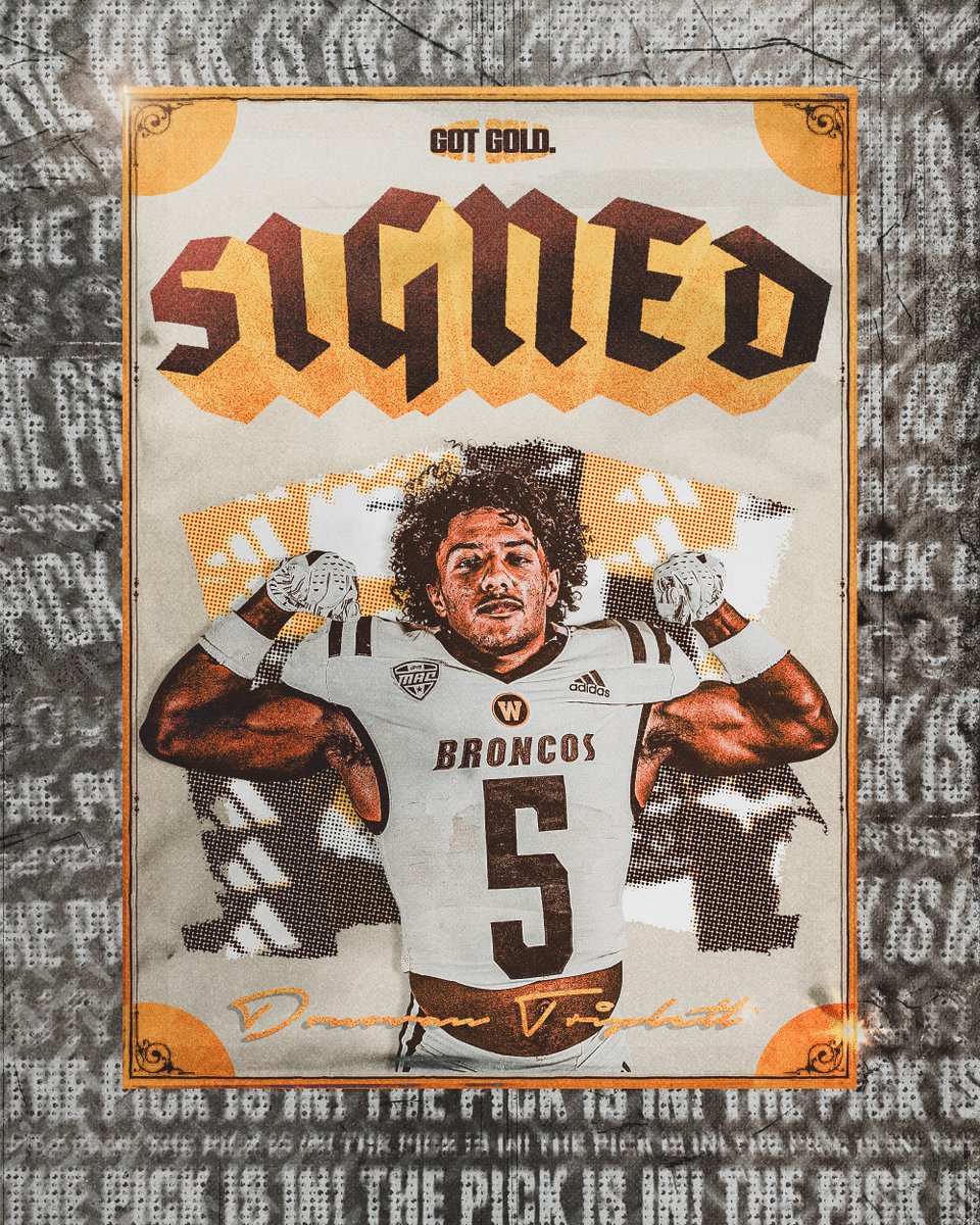WMU_Football's tweet image. Official ✍️

Welcome to the Bronco Brotherhood @Donovan_wlw  🐎

#EAT | #BroncoStampede