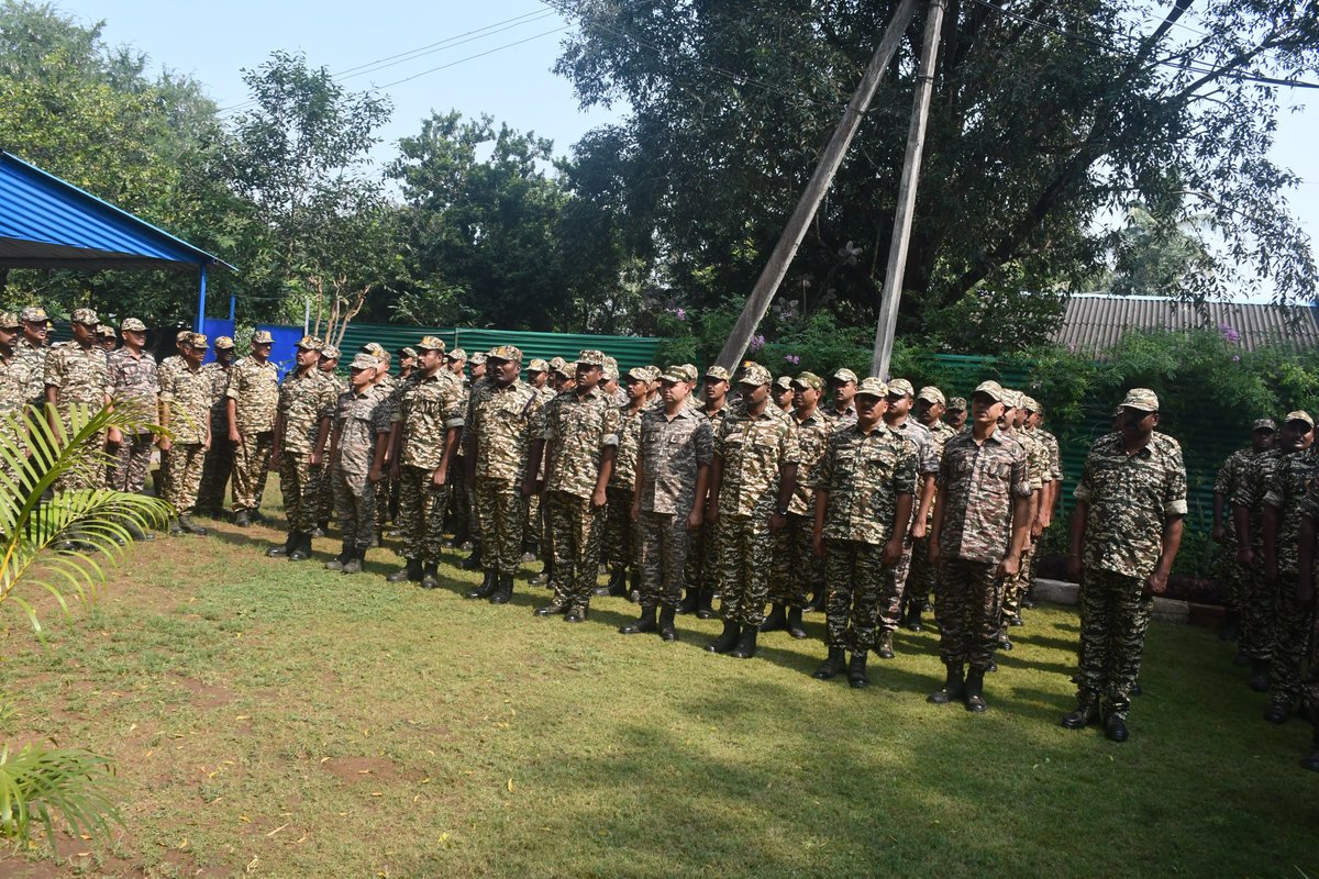 COMDT81BNCRPF's tweet photo. Constitution Day celebrated and mass reading of the preamble was conducted by the Commandant and his troops of 81 BN CRPF on the 29th November, 2025 https://t.co/nrg4A1Xdxk