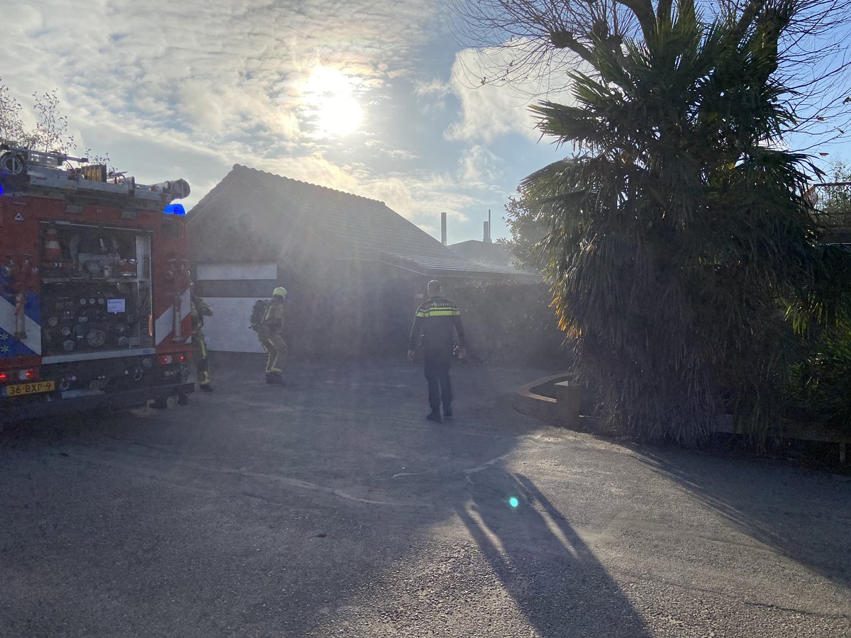 Brand in schuur in Honselersdijk