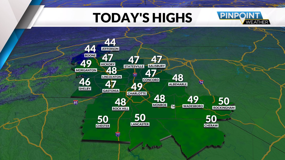 MORNING OUTLOOK ☀ | Chilly, dry Wednesday for Charlotte; wintry mix possible later this week

<a href="/wxbrandon9/">Brandon Lawson</a>'s full forecast ➡ tinyl.co/43ai
