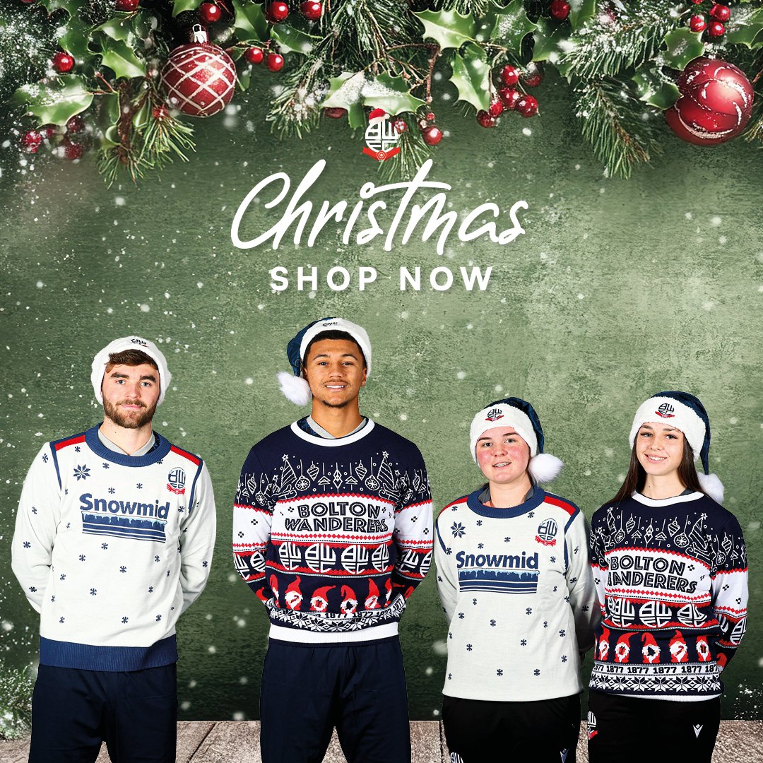BWFCRetailStore's tweet photo. Our Christmas Shop is now open!  🎄🎅

With Christmas only three weeks away, stock up on all things Wanderers and get ready for the festive season! 🎁

Shop now online and in-store: https://t.co/UYTRfIeX6o

#bwfc https://t.co/kBWiQk4BKK