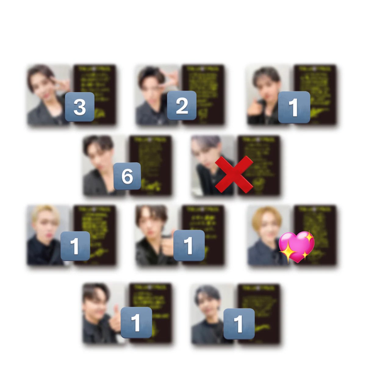 THE LAST PIECE ラスピ トレカ フォトカ 交換 BMSG 【譲】画像 【求