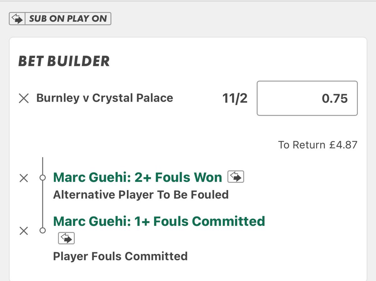 TipsterFranketh's tweet photo. Burnley v Palace | 7:30

Huge fan of Marc Guehi prices here. Fouls committed/won

Guehi FC: 2-0-2-4-3-1-1-1-0-2-1
Guehi FW: 2-0-0-1-4-1–0-2-1-2-1 

Main line has won in 7/11, could be a great match up vs Fleming, who averages 2.10 fouls won per 90 &amp; 1.93 fouls committed per 90. https://t.co/HoHbHJA7SH