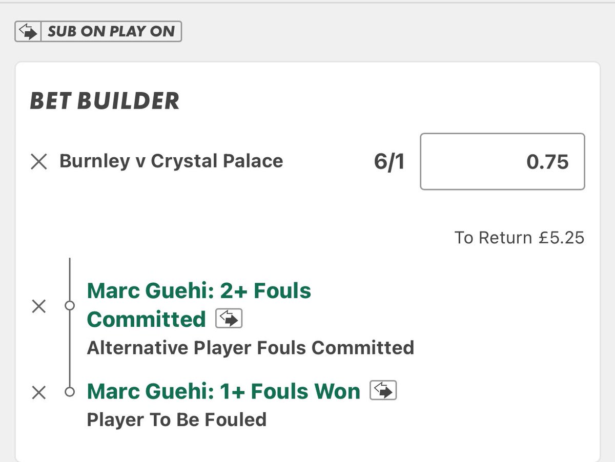 TipsterFranketh's tweet photo. Burnley v Palace | 7:30

Huge fan of Marc Guehi prices here. Fouls committed/won

Guehi FC: 2-0-2-4-3-1-1-1-0-2-1
Guehi FW: 2-0-0-1-4-1–0-2-1-2-1 

Main line has won in 7/11, could be a great match up vs Fleming, who averages 2.10 fouls won per 90 &amp; 1.93 fouls committed per 90. https://t.co/HoHbHJA7SH