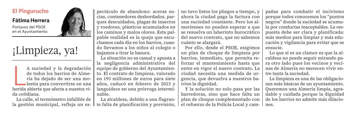 ¿Por qué Almería está tan sucia? En este artículo apunto algunas claves sobre este problema que afecta por igual a todos los barrios de la ciudad
diariodealmeria.es/opinion/articu…