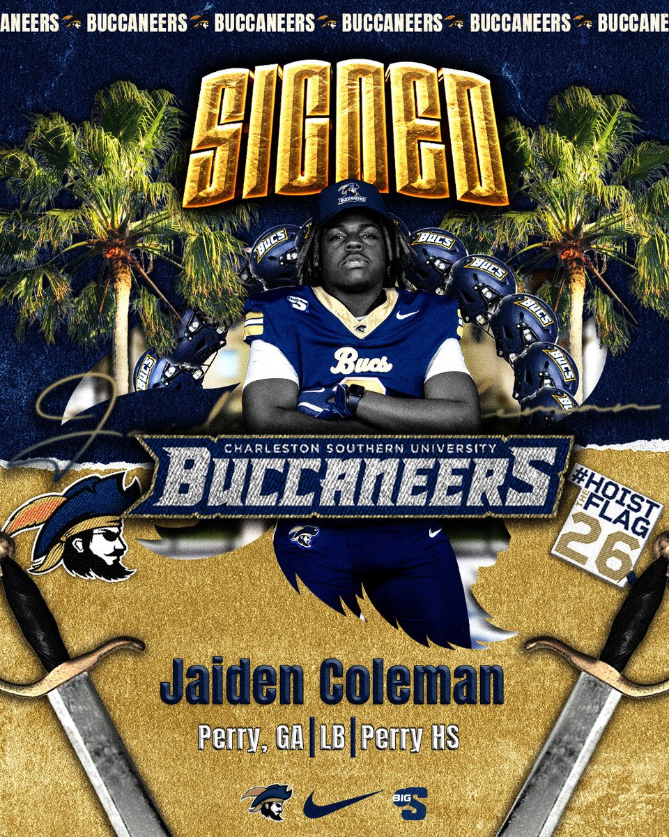 CSU_FB's tweet image. 𝐅𝐫𝐨𝐦 𝐏𝐞𝐫𝐫𝐲 𝐭𝐨 𝐂𝐡𝐚𝐫𝐥𝐞𝐬𝐭𝐨𝐧 🏴‍☠️

Jaiden Coleman is a Buc!