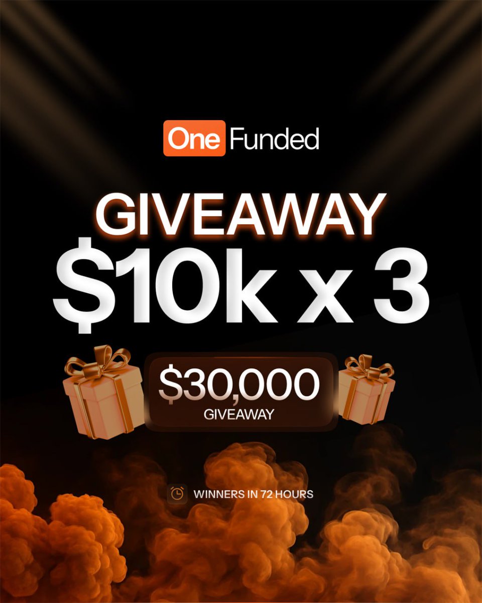 🎁 3 × 10k$ Accounts Giveaway 🎁

Rules :
1️⃣ Follow <a href="/Fairy_Pips/">The Fairy Pips</a>,
<a href="/One_Funded/">OneFunded</a> &amp; <a href="/AnaKaplunenko/">Anastasia K | CEO of OneFunded</a>

2️⃣ Like, RT &amp; Tag 3 traders.

3️⃣ Join Discord ( Mandatory ) discord.gg/2GhjZuNnHG

Winners in 5 days ⏳