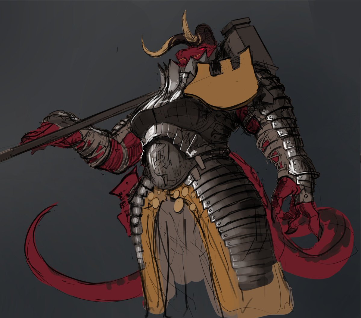 War smith cleric ready to go to forges of war. 
OC owned by @/Arashi_VA