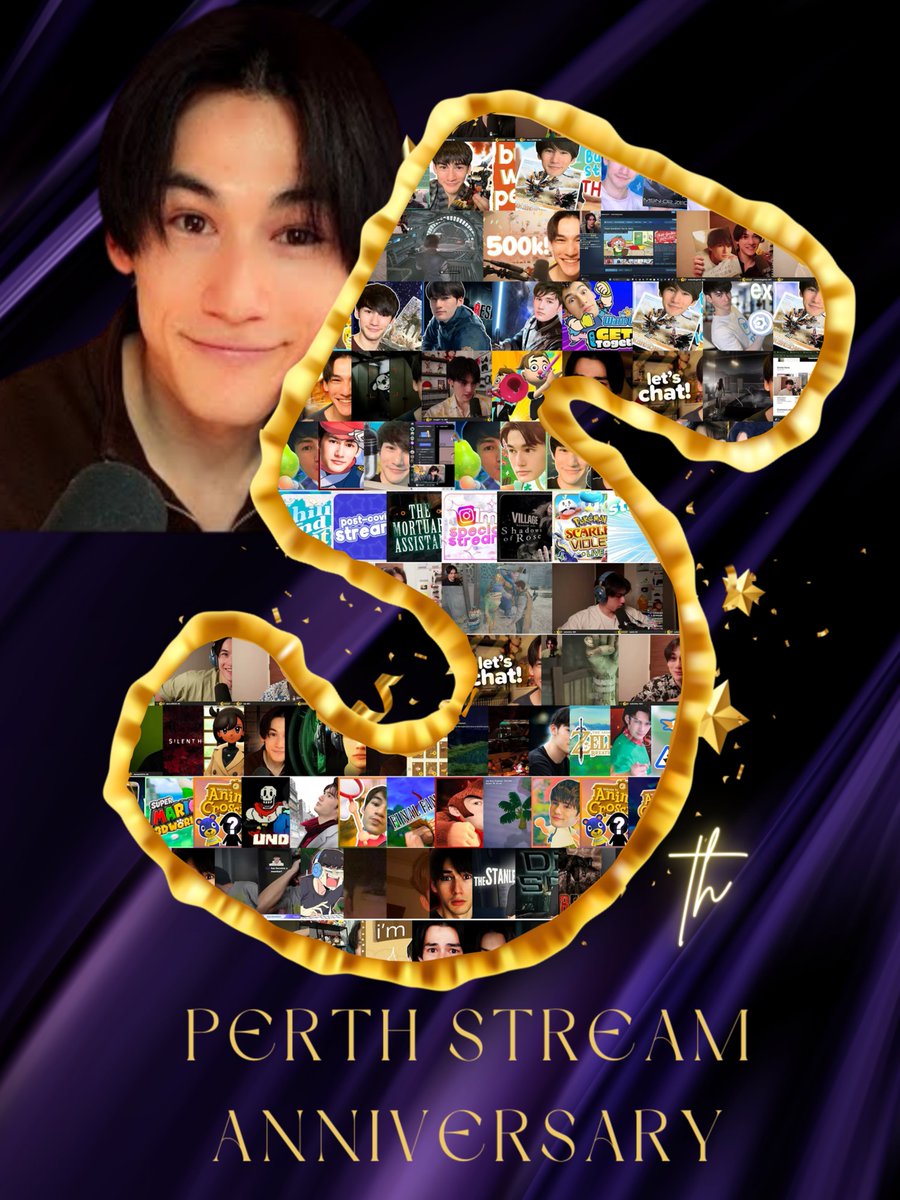 NakhunNation's tweet photo. 🎮Happy 5th Perth Stream Anniversary! 🎮
It's been 5 years since Perth has first streamed on Youtube, during Dec. 3, 2020!
Join us in celebrating this special occasion by posting your favorite Perth Stream moments using the hashtag:
"#5thPerthStreamScrapbook"
#PlayWithPerth https://t.co/k9jW52EiSS