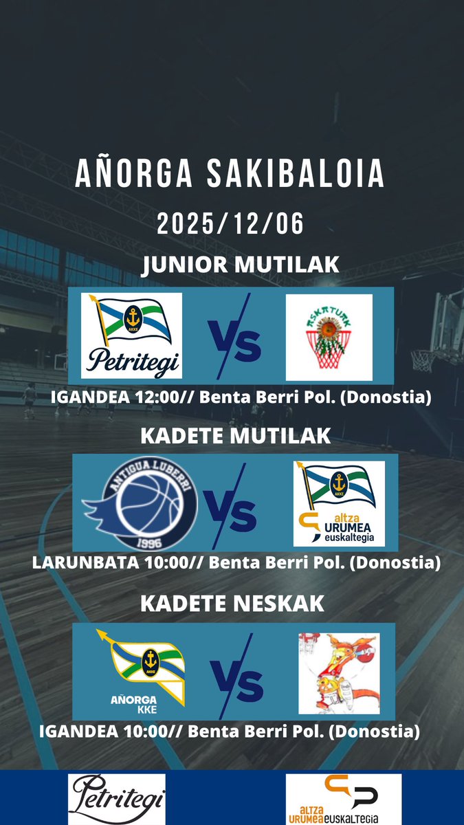 2025/12/06 JARDUNALDIA🏀💪🏻 1,2,3... AÑORGA🟢🔵⚪️