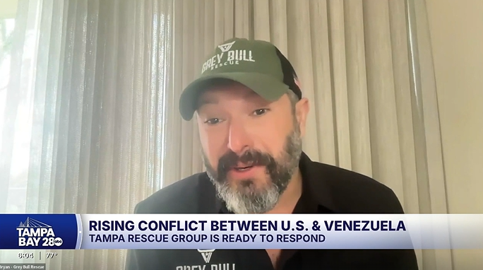Proud to see our client Grey Bull Rescue featured for preparing rapid response efforts as tensions rise in Venezuela.

Honored to help amplify the work of organizations making real impact when it matters most.

🔗 tampabay28.com/news/region-hi…