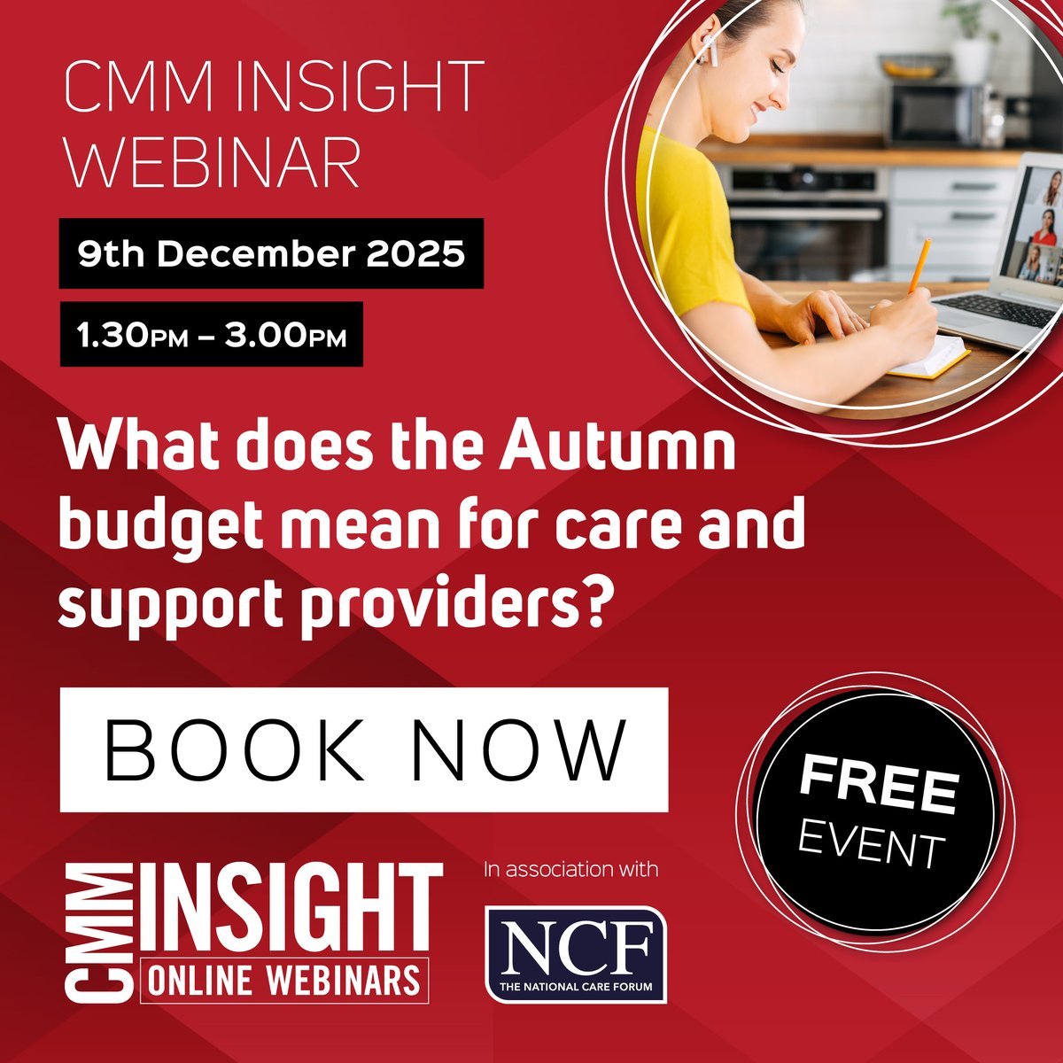 NCFCareForum's tweet image. Join us &amp;amp; @CMM_magazine for this #CMMInsight webinar on the #AutumnBudget, 9 Dec, 1:30pm – 3:00pm. Join @NCF_Liz &amp;amp; colleagues from @NuffieldTrust, @yourMHA &amp;amp; @mencap_charity as they discuss impact for your organisation, workforce &amp;amp; the people you support ow.ly/S5xa50XBfoo