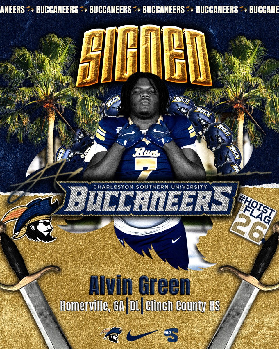 CSU_FB's tweet image. 𝐅𝐫𝐨𝐦 𝐇𝐨𝐦𝐞𝐫𝐯𝐢𝐥𝐥𝐞 𝐭𝐨 𝐂𝐡𝐚𝐫𝐥𝐞𝐬𝐭𝐨𝐧 🏴‍☠️

Alvin Green is a Buc!