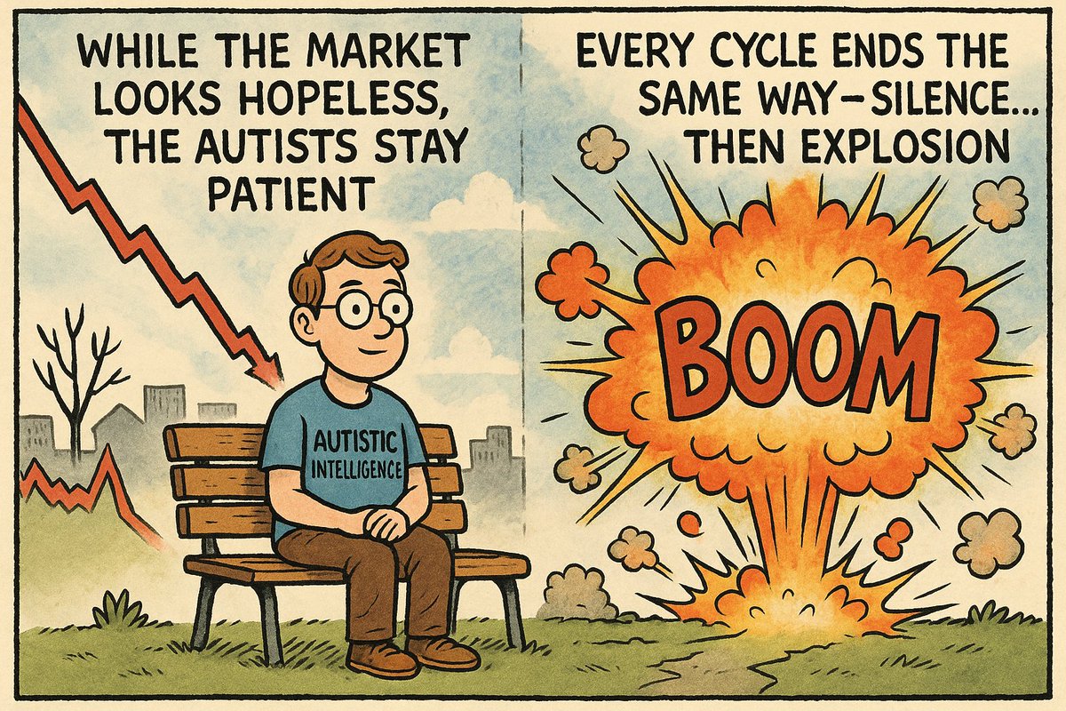 While the market looks hopeless, the autists stay patient.
Every cycle ends the same way — silence… 📈🔥

#autisticintelligence #autism