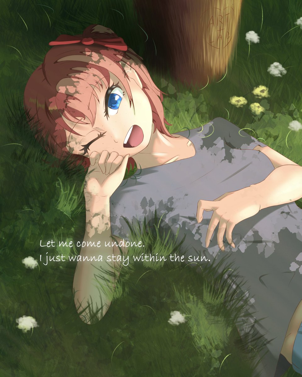Sayori in the sun.
#DDLC #DokiDokiLiteratureClub