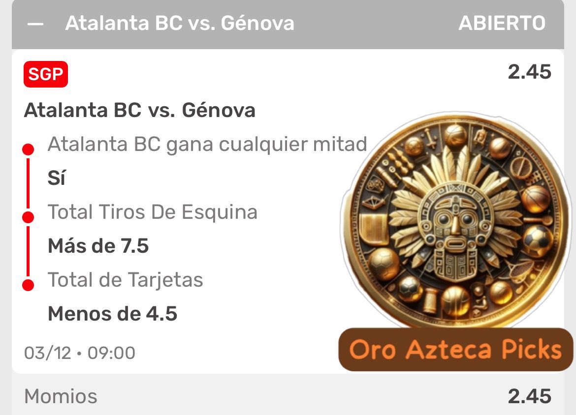 Oroaztecapicks's tweet image. Aquí les dejo un free pick!!!! Si veo solo 10 ❤️ y 10 repostear 🔁 regalo otro