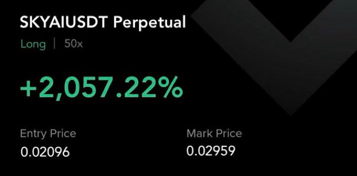 $SKYAI
TP4: 0.028 

Join us➡️  T.me/+Vld5tsx484xjM…

  #LaVozArgentina #helevier #OlympiacosBC #السويداء #كاريزما5 #LingOrm  #bitcoin  #crypto #btc #eth #altcoin #trading #signal #memecoin #forex #xau #investing #gold #blockchain #SouthAfrican #Russian #America #Dubai