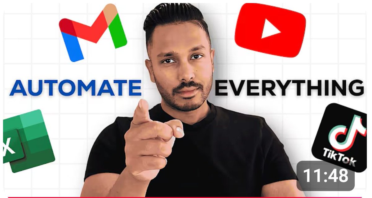 AutomaApp's tweet image. #Automa automates everything on your PC.
Record your actions once → replay them forever with Magic Commands.
Watch the video to discover 3 simple ways to #automate almost anything on your PC.
⚡️youtube.com/watch?v=fnGAnq…
#RPA #Automation #AI #NoCode #Productivity #Windows #AItools