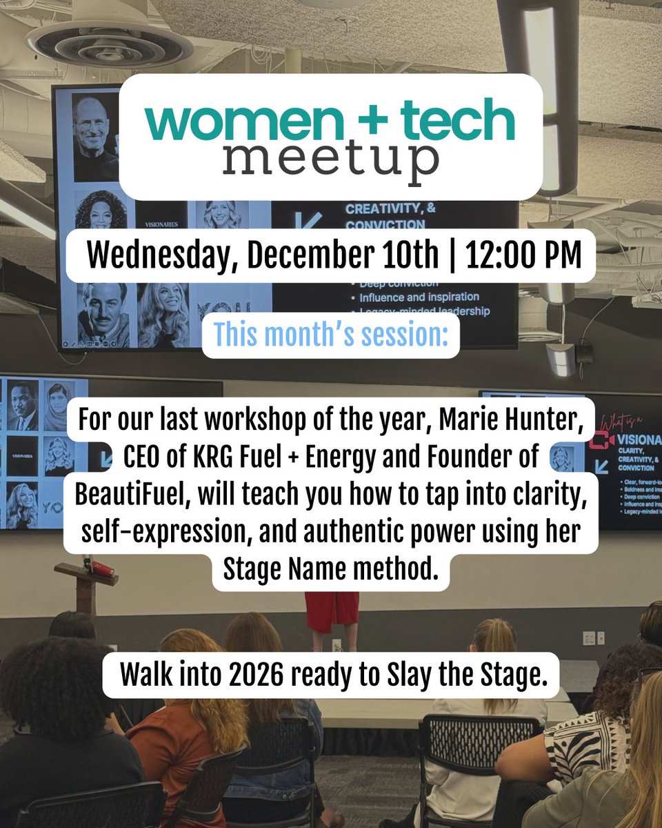 ATLTechVillage's tweet image. Our founders don’t slow down this time of year, and neither do we! Here’s everything happening at ATV this month 👇☃️

RSVP to any and all events here: linktr.ee/atltechvillage